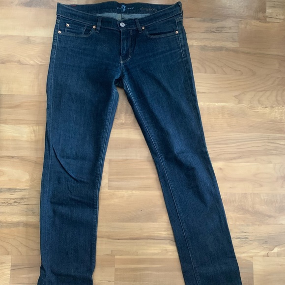 5-Pocket Straight Leg Jeans: 7 For All Mankind - Picture 4 of 14